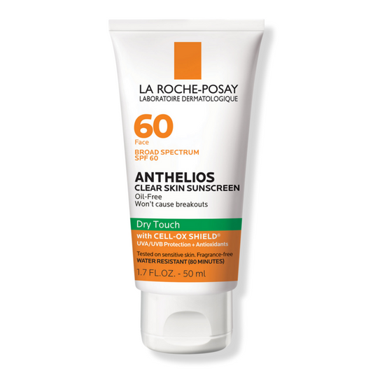 Face 60 SPF Anthelios Protector Solar Para Piel Clara Toque Seco Sin Aceite